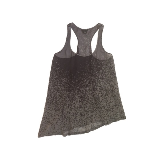 Club Monaco Print Racer Back Semi Sheer Silk Tank - Picture 6 of 6